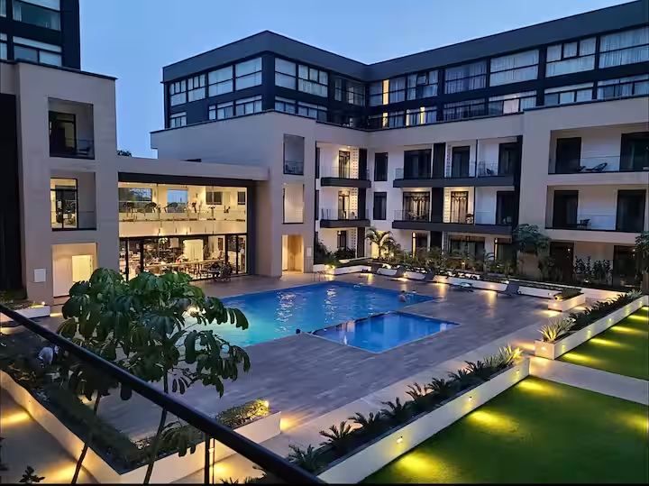 Premium serviced apartment complex booked through Travoral